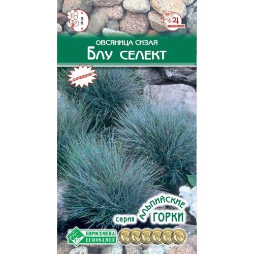 Овсяница сизая Блу селект "Альпийские горки" 0.1г (Евросемена)