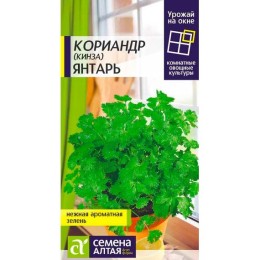 Кориандр (кинза) Янтарь "Урожай на окне" 2г (Семена Алтая)