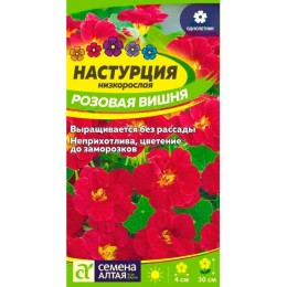 Настурция низкорослая Розовая вишня 0.5г (Семена Алтая)