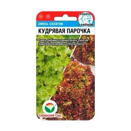 Смесь салатов Кудрявая парочка 1г (Сибирский Сад)