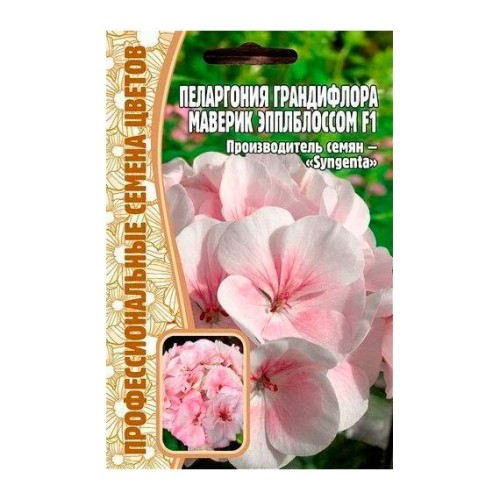 Пеларгония Грандифлора Маверик Эпплблоссом F1 3шт (Профессиональные семена цветов)
