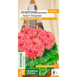 Пеларгония карликовая Нано F1 Лососевая 3шт (Семена Алтая)