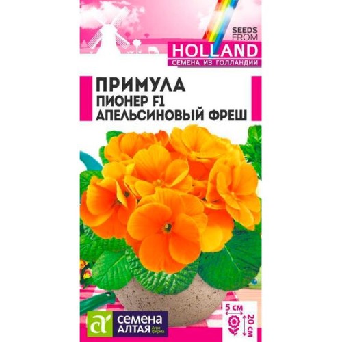 Примула Пионер F1 Апельсиновый фреш 5шт (Семена Алтая)