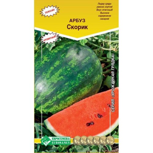 Арбуз Скорик "Урожайная грядка" 10шт (Евросемена)