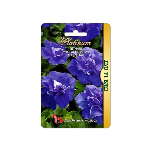Петуния махровая Дуо F1 Блю 10шт (Биотехника)