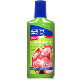 Удобрение - бегония, пеларгония 250мл (Добрая сила)