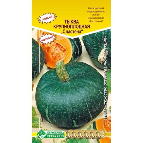 Тыква крупноплодная Сластена "Искусство отечественной селекции" 5шт (Евросемена)