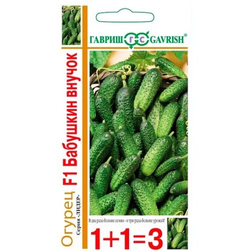 Огурец Бабушкин внучок F1 "1+1=3" 20шт (Гавриш)