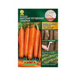Морковь Нантская улучшенная сахарная на ленте 8м (Аэлита)