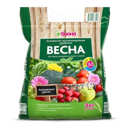 Весна - комплексное органическое удобрение 3кг (БиоМастер)