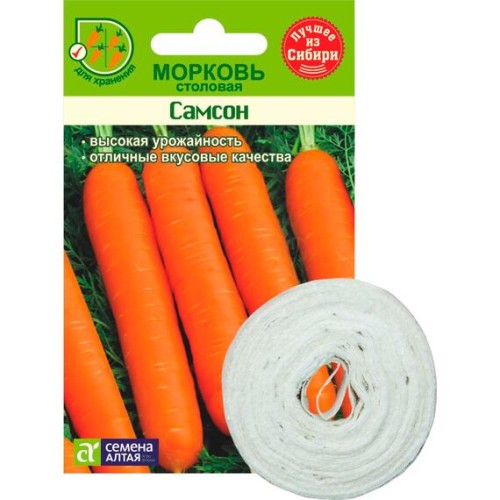 Морковь Самсон на ленте 6м (Семена Алтая)