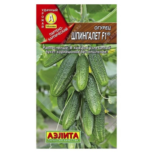 Огурец Шпингалет F1 10шт (Аэлита)