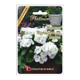 Пеларгония Пинто Премиум Вайт F1 5шт (Биотехника)
