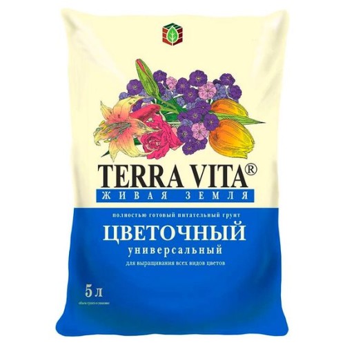 Terra Vita "Живая земля" - цветочный 5л (Норд Палп)