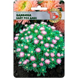 Астра китайская Бамбина Лайт Роз Дабл 20шт (Биотехника)