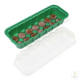 Парник с торфяными таблетками 14 ячеек