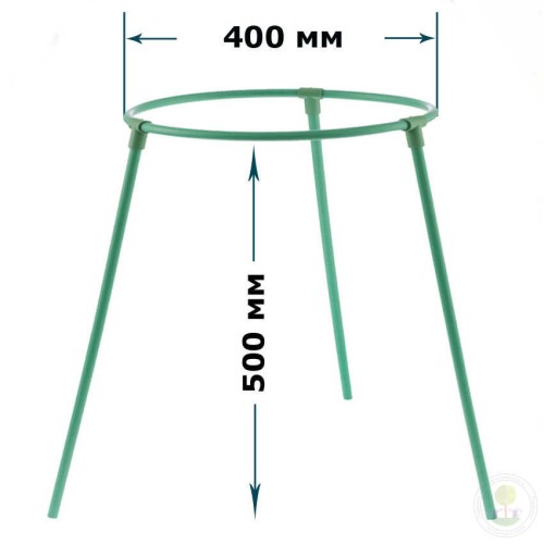 Опора для цветов №4 зелёная