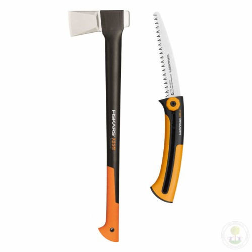 Топор X25 + пила FISKARS 1025437