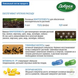 Удобрение для голубики и лесных ягод органо-минеральное Добрая сила