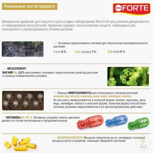 Удобрение универсальное летнее Bona Forte жидкое