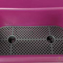 Кашпо подвесное двухместное фиолетовое