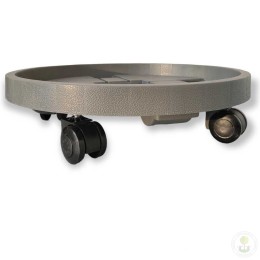 Поддон пластиковый на колесах серый